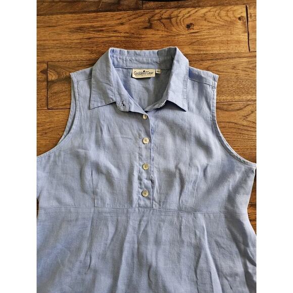 Goddess Gear Organic Linen Dress Women's XL Lagenlook Beach Made in USA - Picture 9 of 11